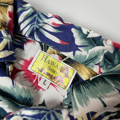 Floral Hawaiian Button Up Shirt