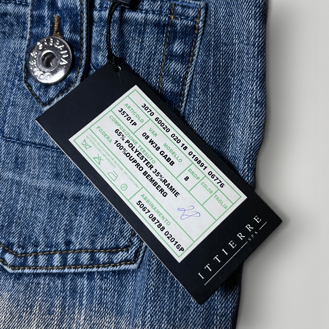 DOLCE & GABBANA Vintage 2000's Y2K Flared Jeans (Дамско) (Replica)