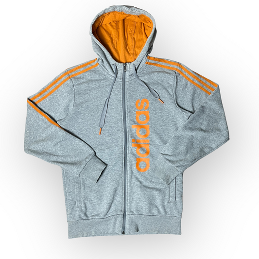 Adidad Striped Zip-Up Hoodie