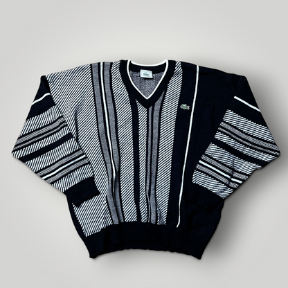 Lacoste Vintage 80's Coogi Style Made In France Wool Sweater