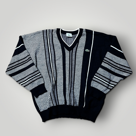 Lacoste Vintage 80's Coogi Style Made In France Wool Sweater