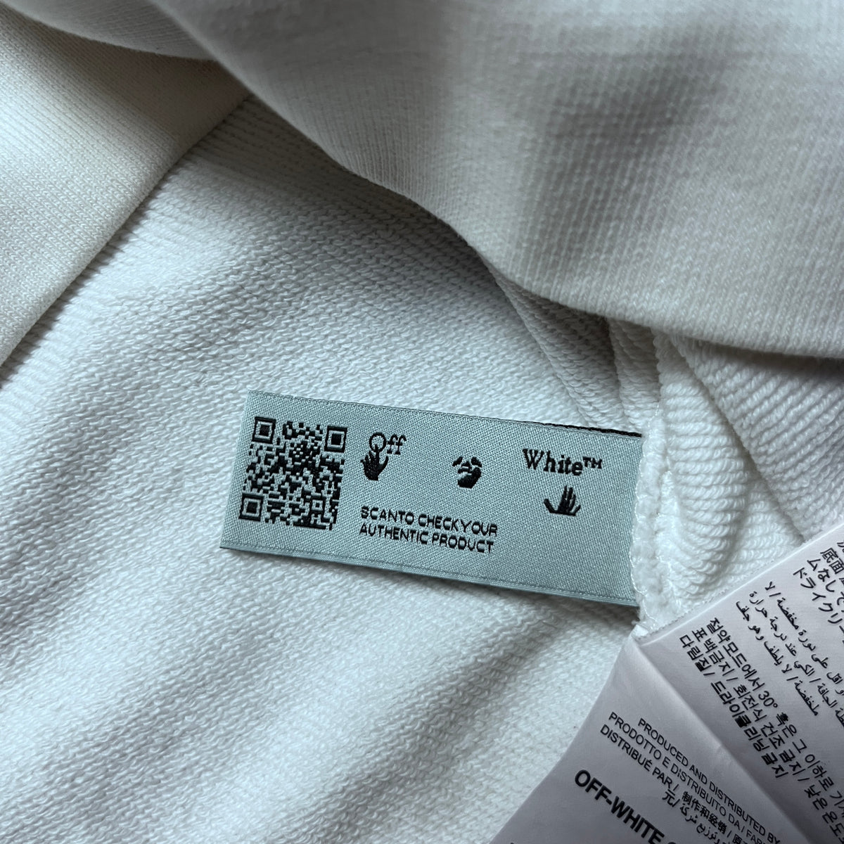 "OFF-WHITE" Marker Heavy Cotton Geaphic Hoodie (Replica)