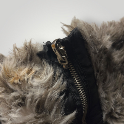 Rocawear Vintage 2000's Y2K Reversible Faux Fur Jacket (Дамско)