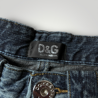 DOLCE & GABBANA Vintage 2000's Y2K Flared Jeans (Дамско) (Replica)