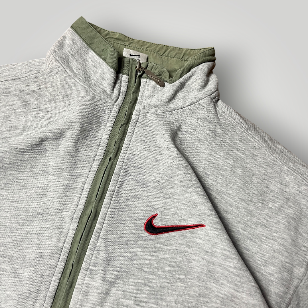Nike Vintage 90's Y2K Boxy Zip-Up Sweatshirt Crewneck