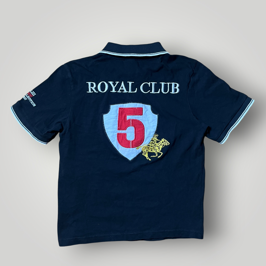 Geographical Norway Y2K Big Pony Embroidered Cropped Polo T-Shirt