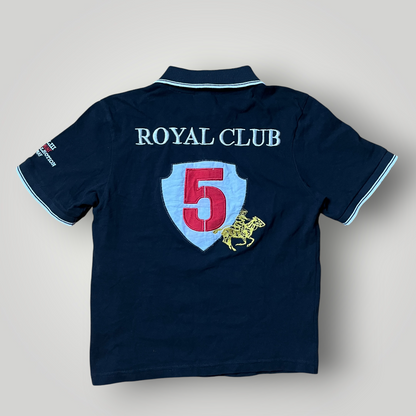 Geographical Norway Y2K Big Pony Embroidered Cropped Polo T-Shirt