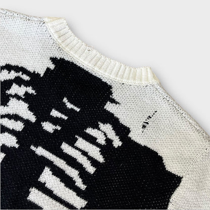 Shein Y2K Graphic Skeleton Sweater