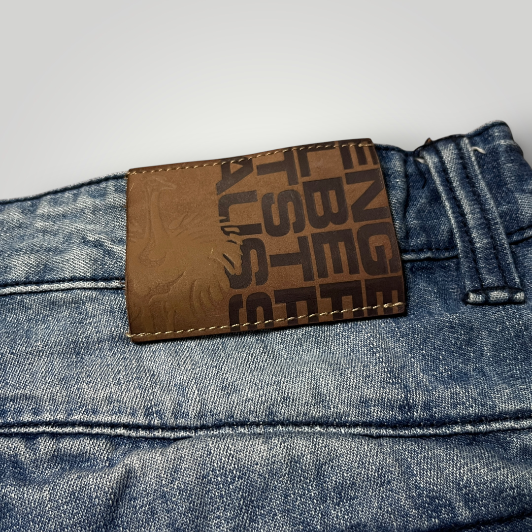 Engelbert Strauss Y2K Heavy Cotton Work Denim Cargo Shorts