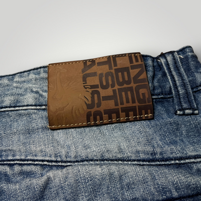 Engelbert Strauss Y2K Heavy Cotton Work Denim Cargo Shorts