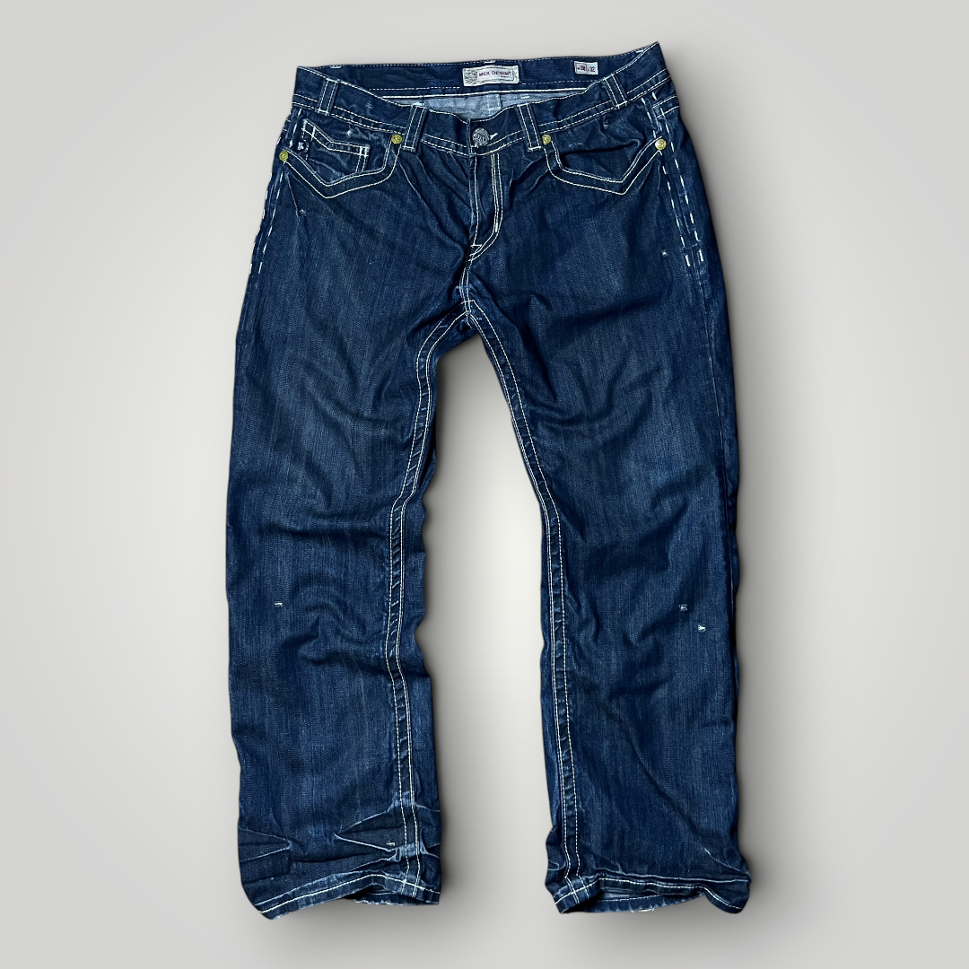 MEK Denim Vintage 2000's Y2K  Distressed Bootcut Jeans