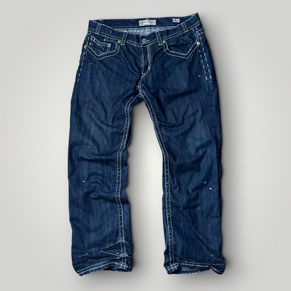 MEK Denim Vintage 2000's Y2K  Distressed Bootcut Jeans