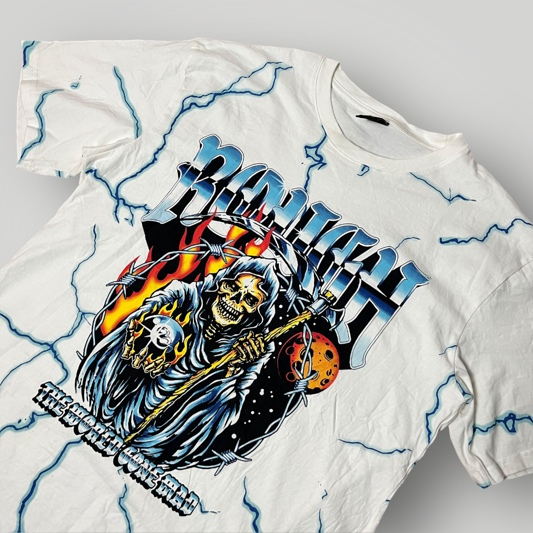 BLACK SQUAD "ROUGH" Y2K Heavy Cotton Graphic T-Shirt