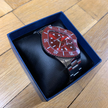 Y2K Twisted Royal Red Watch