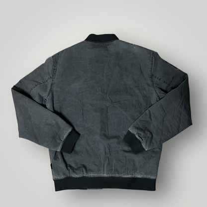 Quiksilver "Bad Medicine Bomber" Y2K Stone Washed Canvas Skater Bomber Jacket (2012-2016)