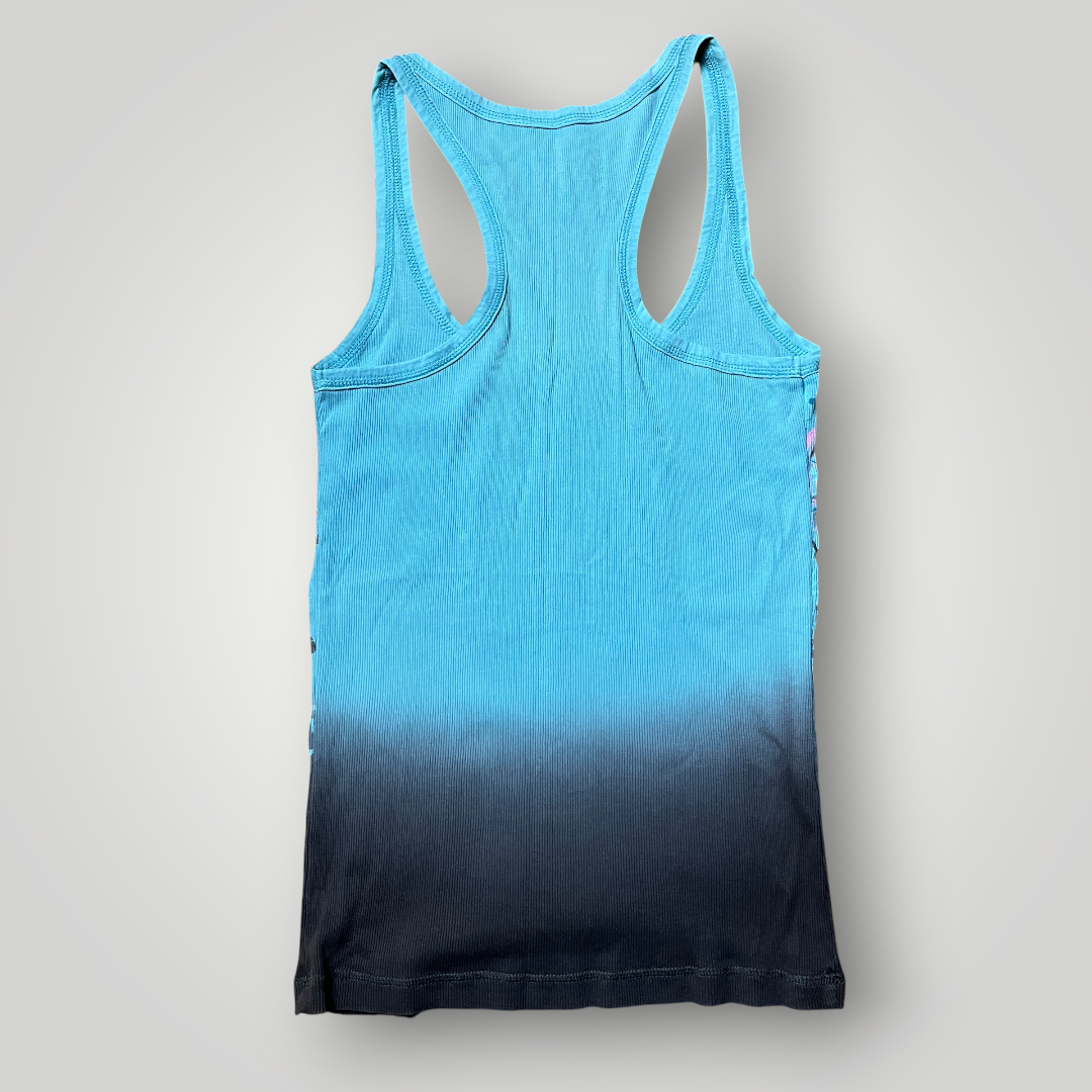 EDC Vintage 2000's Y2K Ombre Ribbed Racerback Trashy Chick Tank Top (Дамско)