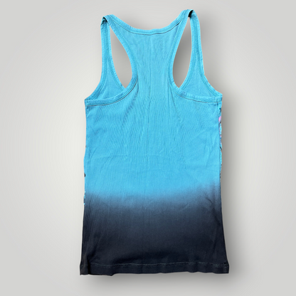 EDC Vintage 2000's Y2K Ombre Ribbed Racerback Trashy Chick Tank Top (Дамско)