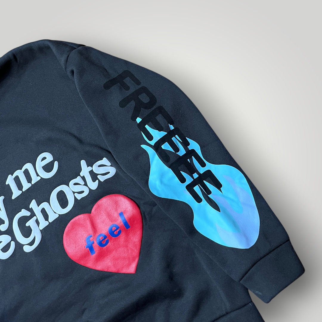 Kanye West x Cactus Plant Flea Market "Lucky Me I See Ghosts" Puff Print Y2K Graphic Hoodie (Replica)