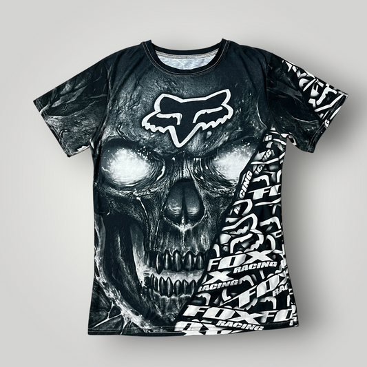 FOX Racing Y2K Fighter Goth Graphic All Over Print T-Shirt