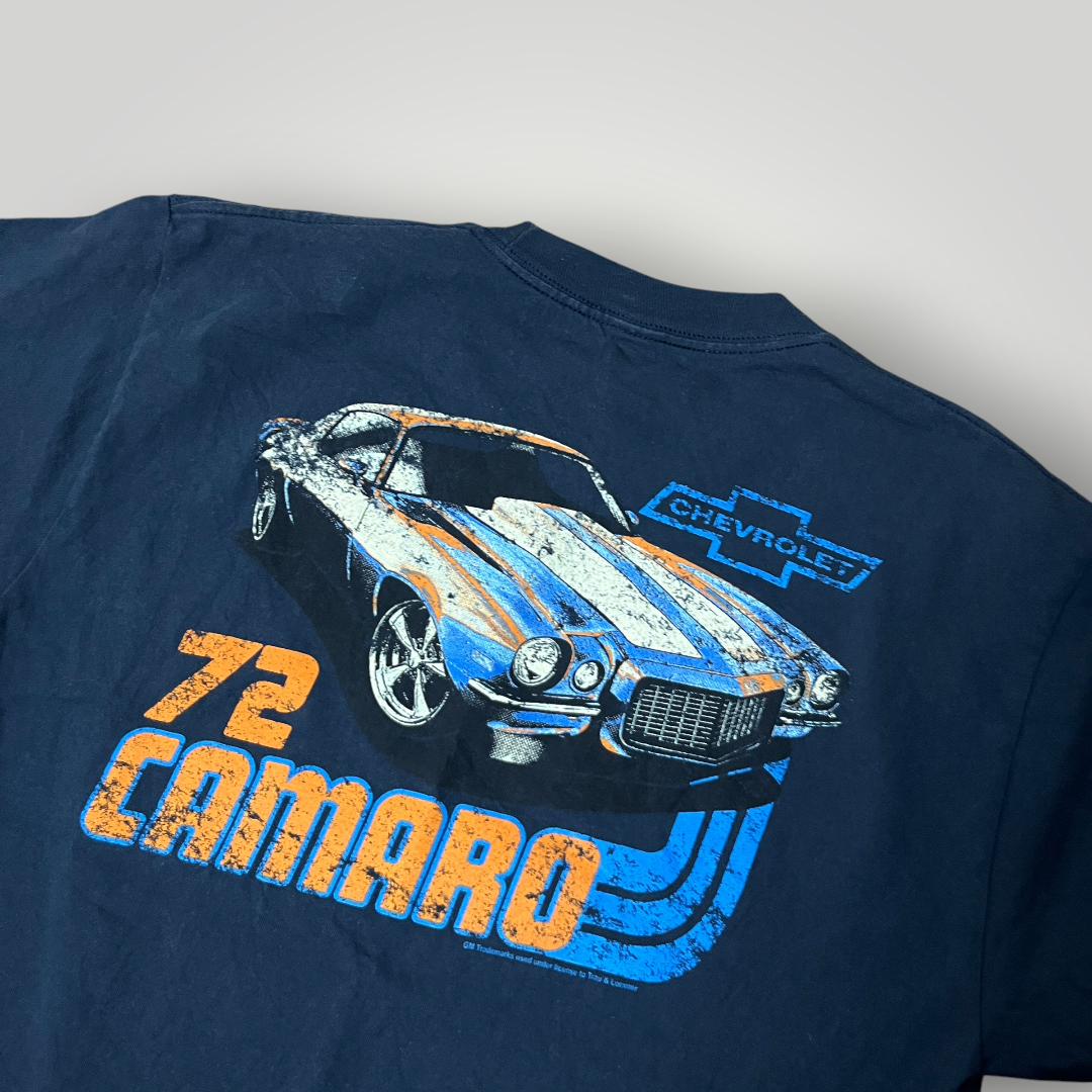 Tee Luv Chevrolet Camaro 72 Vintage Style Racing Graphic T-Shirt