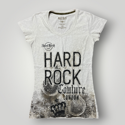 Hard Rock Couture Vintage 2000's Y2K Graphic Baby Cut T-Shirt !RARE! (Дамско)