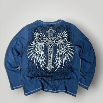 No Boundaries Y2K Graphic Thermal Long Sleeve Shirt