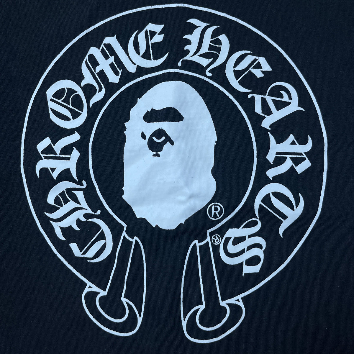 BAPE A Bathing Ape x Chrome Hearts Heavy Cotton Graphic T-Shirt (Replica)