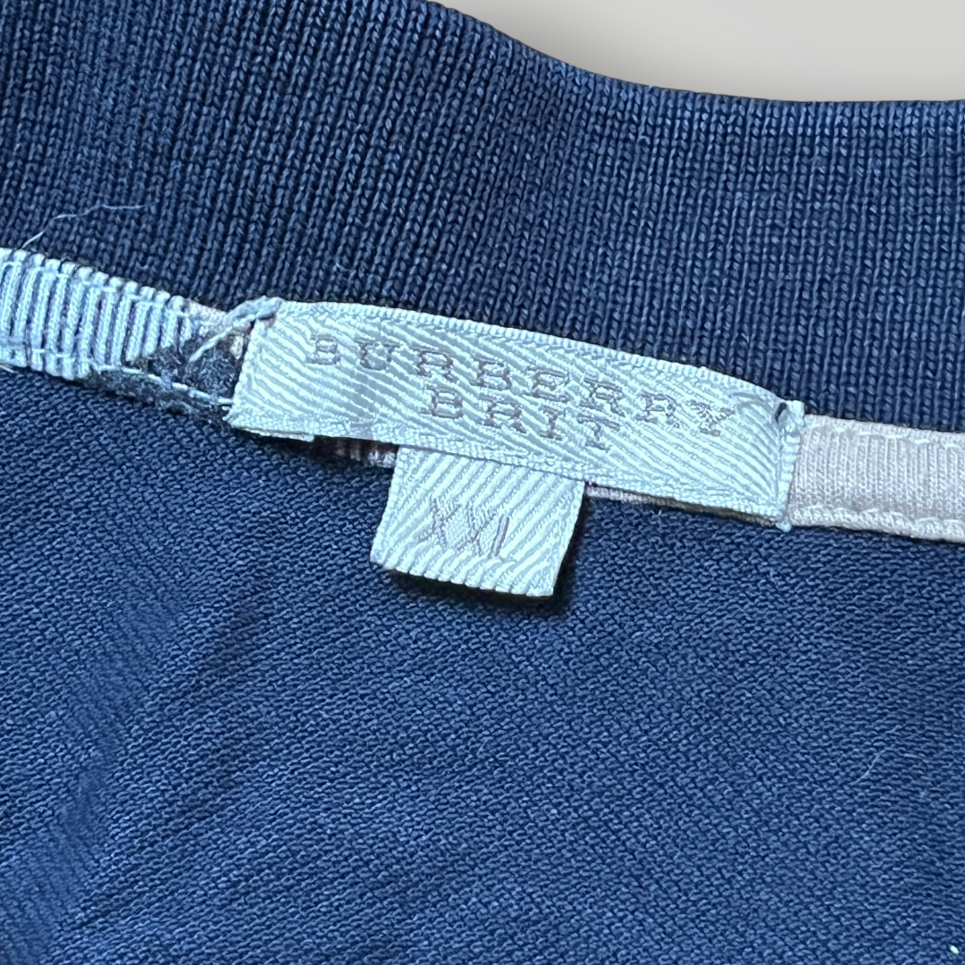 Burberry Brit Long Sleeve Cotton Pique Polo Shiry 2009/2010