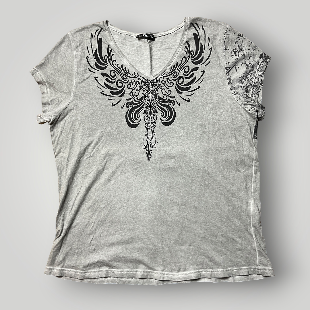 Otelia Vintage 2000's Y2K Fairy Grunge Graphic T-Shirt (Дамско)