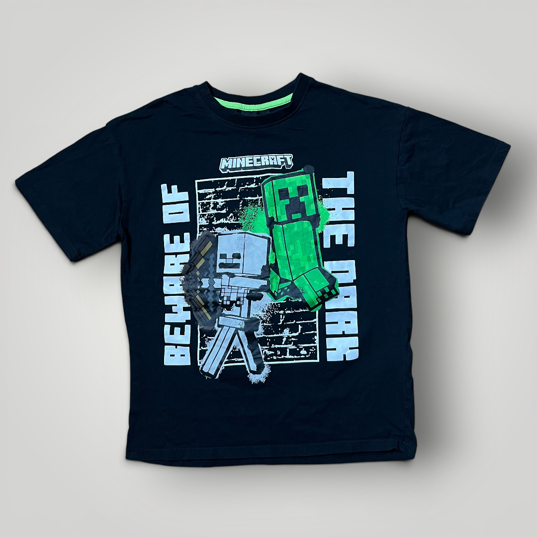 Minecraft "Beware of The Dark" Heavy Cotton Graphic T-Shirt