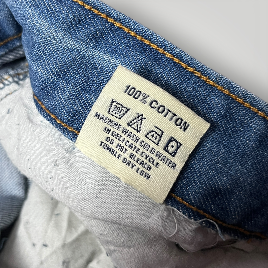 Kabeen Vintage 2000's Y2K Distressed Stacked Fit Heavy Cotton Jeans