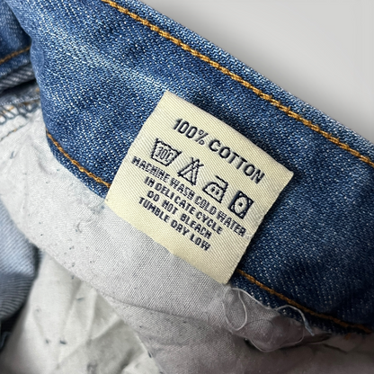 Kabeen Vintage 2000's Y2K Distressed Stacked Fit Heavy Cotton Jeans