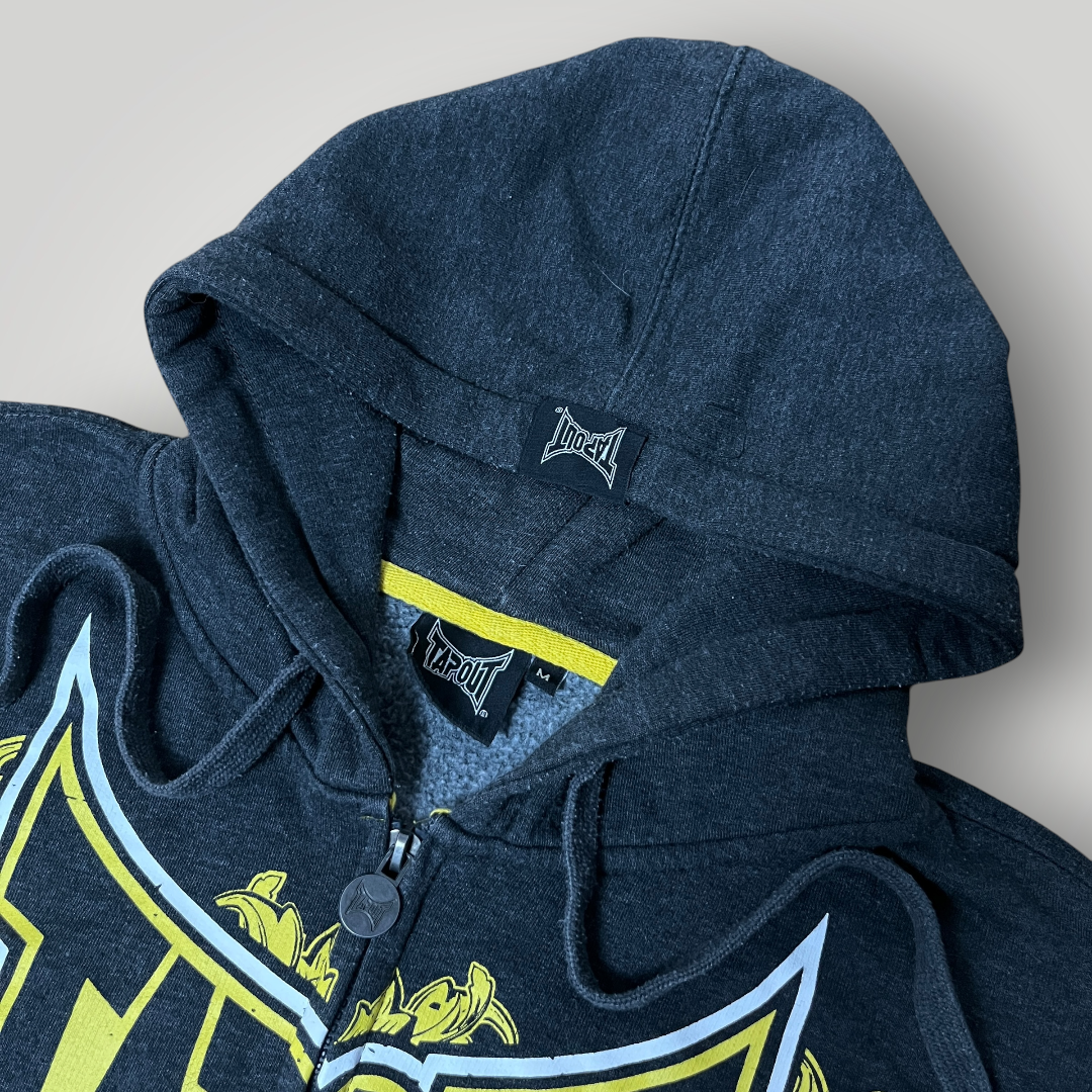 Tapout Y2K Hip-Hop Graphic Zip-Up Hoodie