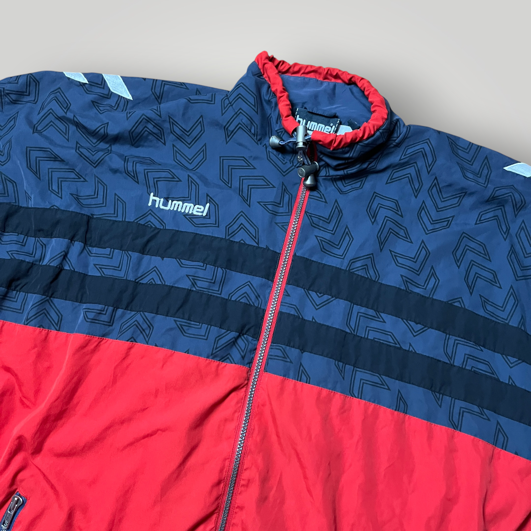 Hummel Vintage Y2K Hip-Hop Oversized Baggy Boxy Windbreaker Jacket