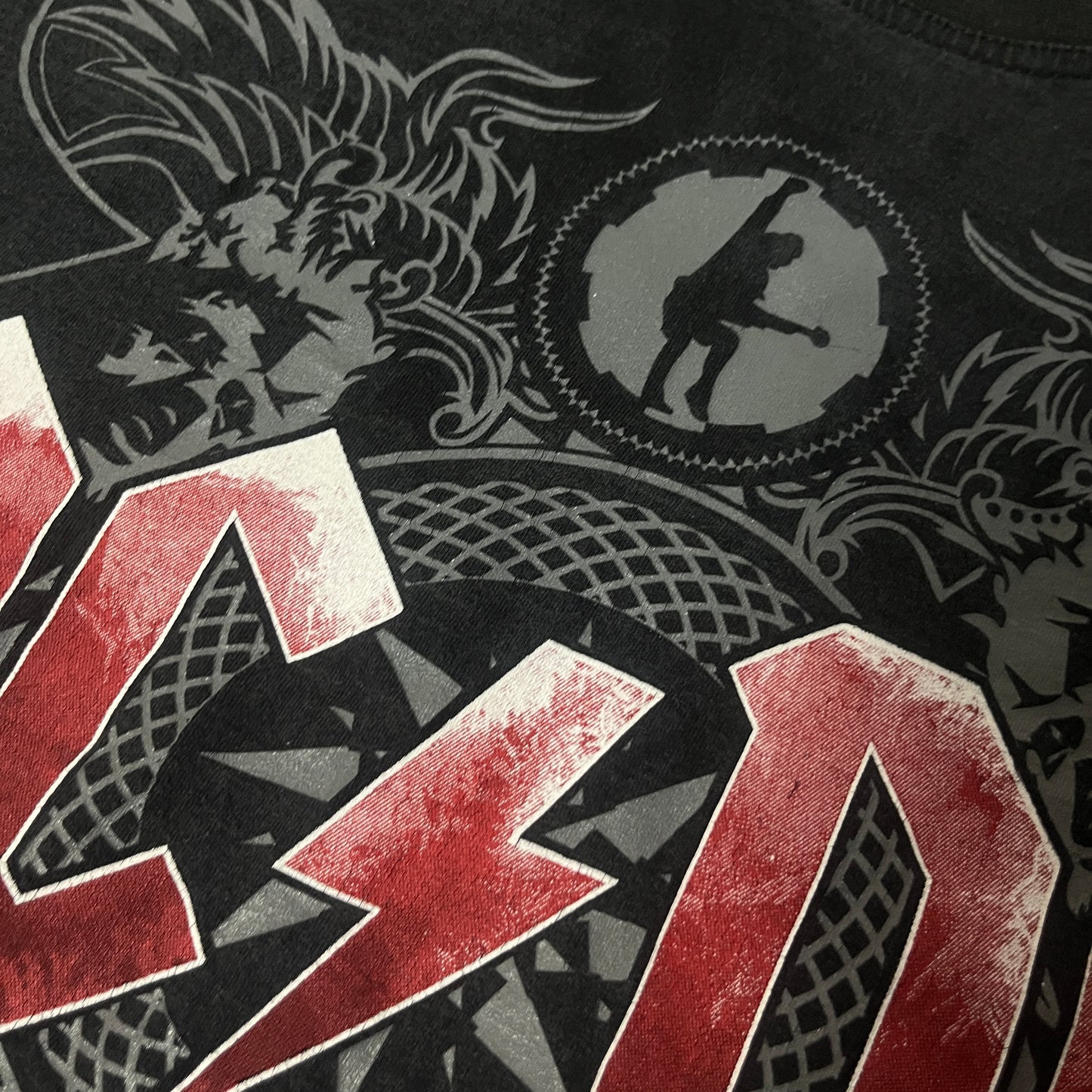 AC/DC Vintage Heavy Cotton Sun Faded Y2K Graphic T-Shirt
