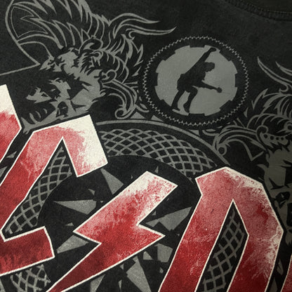 AC/DC Vintage Heavy Cotton Sun Faded Y2K Graphic T-Shirt