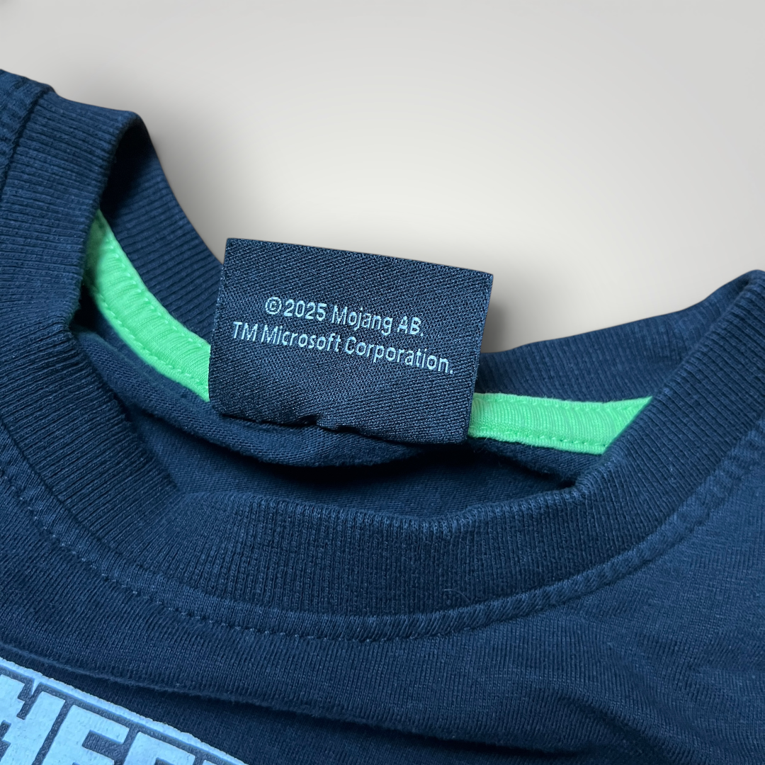 Minecraft "Beware of The Dark" Heavy Cotton Graphic T-Shirt