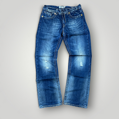 MEK Denim Vintage 2000's Y2K  Distressed Bootcut Jeans