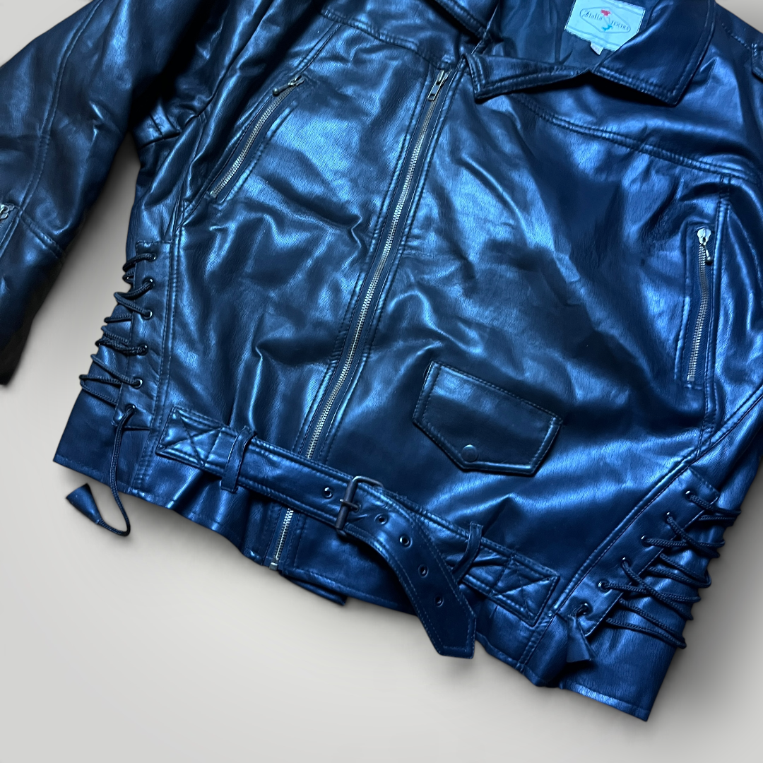 Vintage 80's/90's Lightweight Biker Leather Brando Jacket