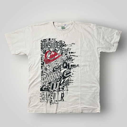 Quiksilver Vintage 2000's Y2K Hip-Hop Heavy Cotton Graphic T-Shirt
