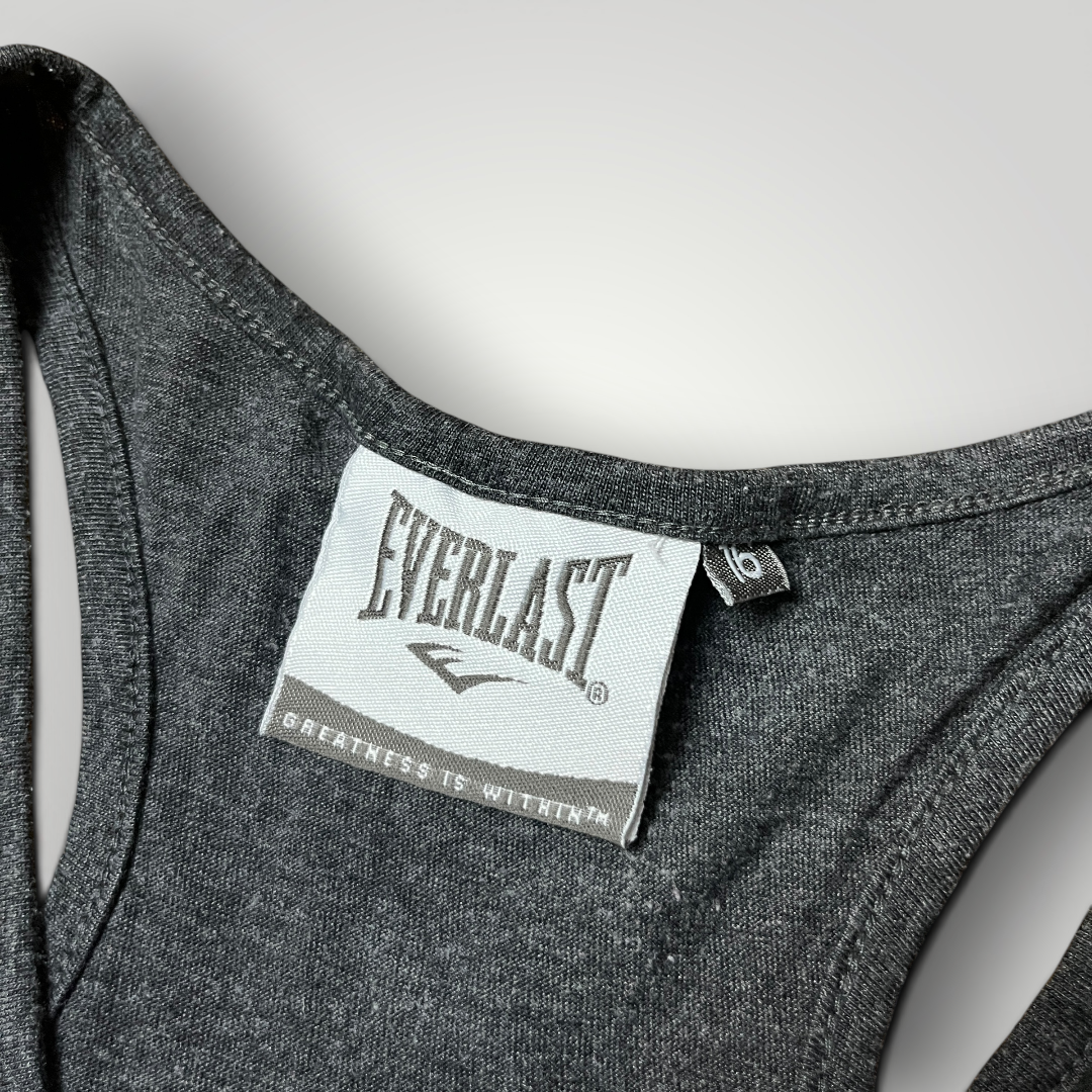 Everlast Y2K Vintage 2000's Heavy Cotton 2 in 1 Graphic Tank Top T-Shirt (Дамско)
