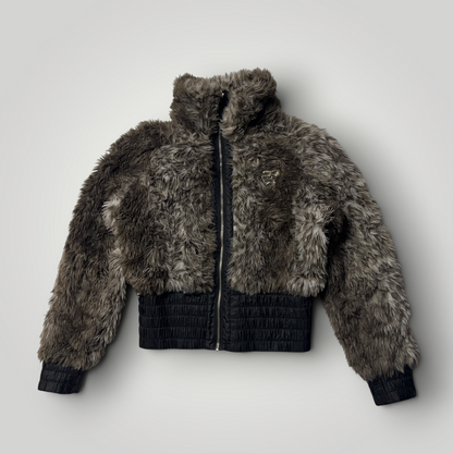 Rocawear Vintage 2000's Y2K Reversible Faux Fur Jacket (Дамско)