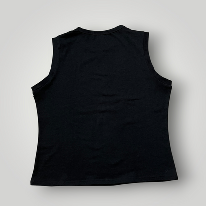 Xcepsion Vintage 2000's Y2K Studded Rhinestud Graphic Tank Top (Дамско)