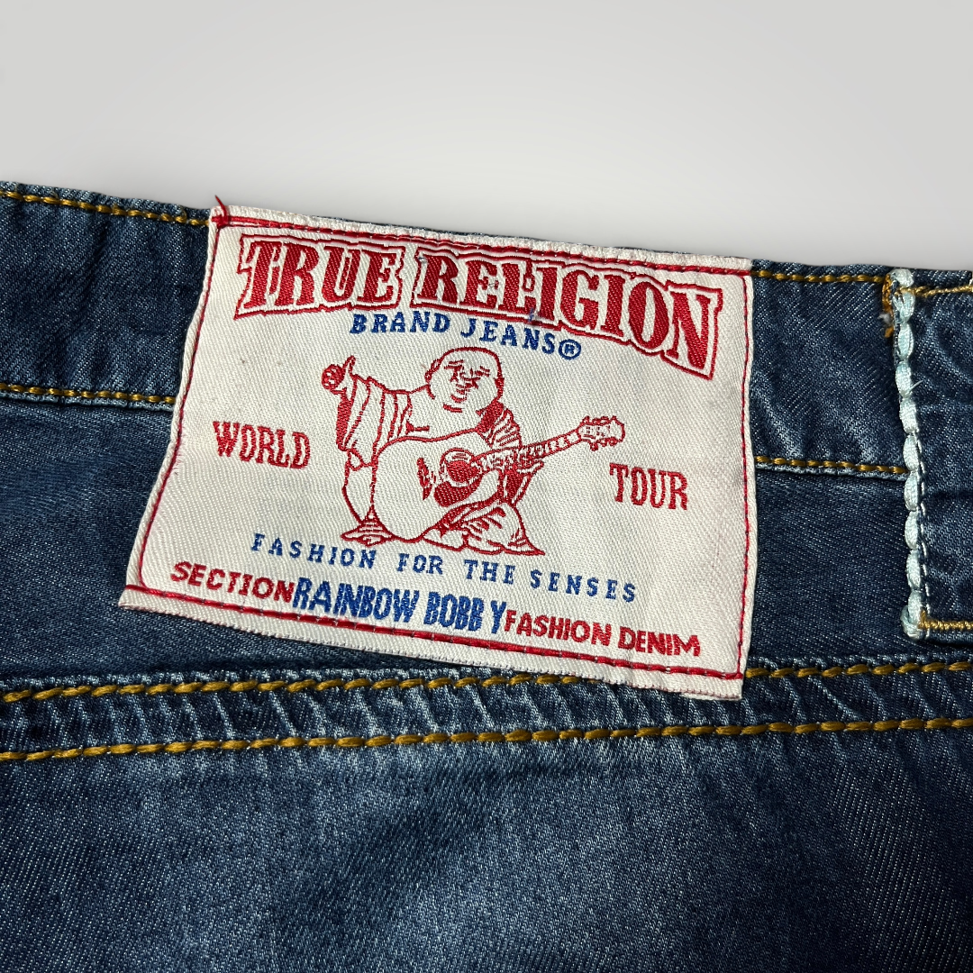 True Religion Vintage 2000's Y2K "Bobby" Denim Shorts