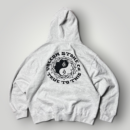 Volcom "Watanie" Heavy Cotton Boxy Y2K Skater Graphic Hoodie