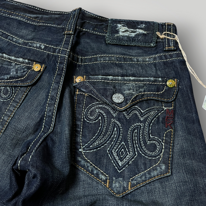 MEK Denim Vintage 2000's Y2K  Distressed Bootcut Jeans