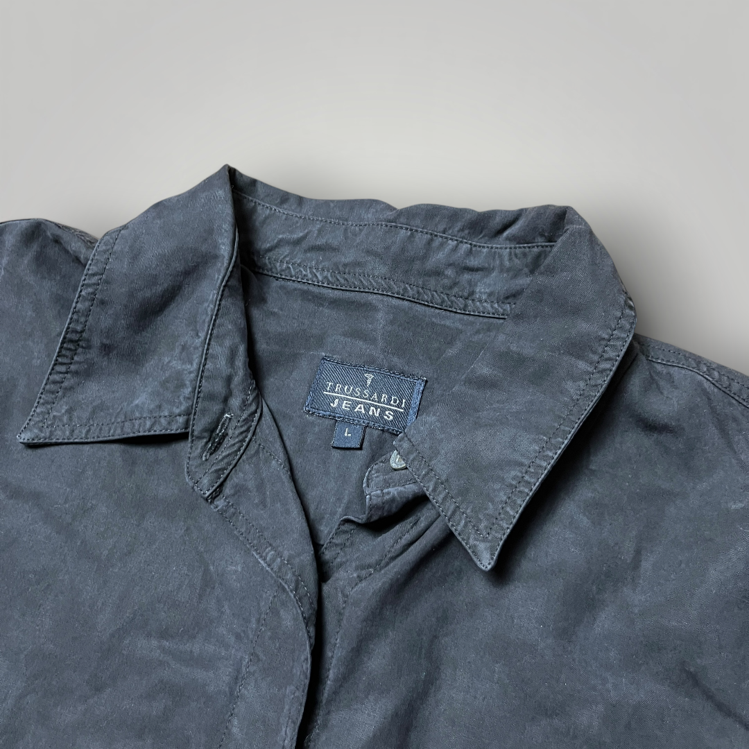TRUSSARDI Long Sleeve Button Up Shirt