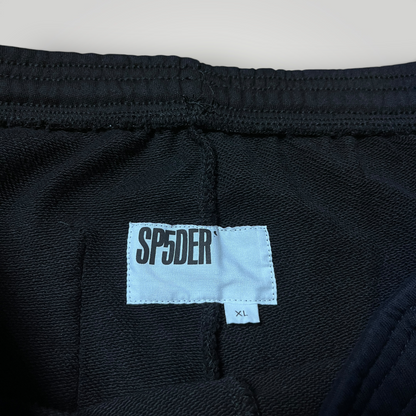 Sp5der "I ❤️ Sp5der" Souvenir SP5 Y2K Heavy Cotton Graphic Black Sweatpants