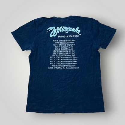 Whitesnake Vintage 90's/00's "1981 Come an' Get it" Tour Tubular Knit Heavy Cotton Graphic T-Shirt