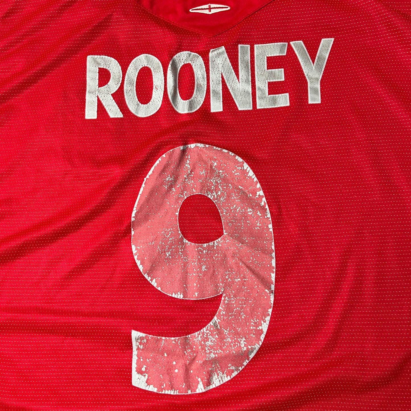 Umbro England 2004/2006 Away #9 Rooney Football Jersey T-Shirt